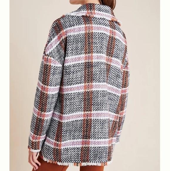Anthropologie Eva Franco Carrie Tweed coat NWT m - Picture 2 of 11